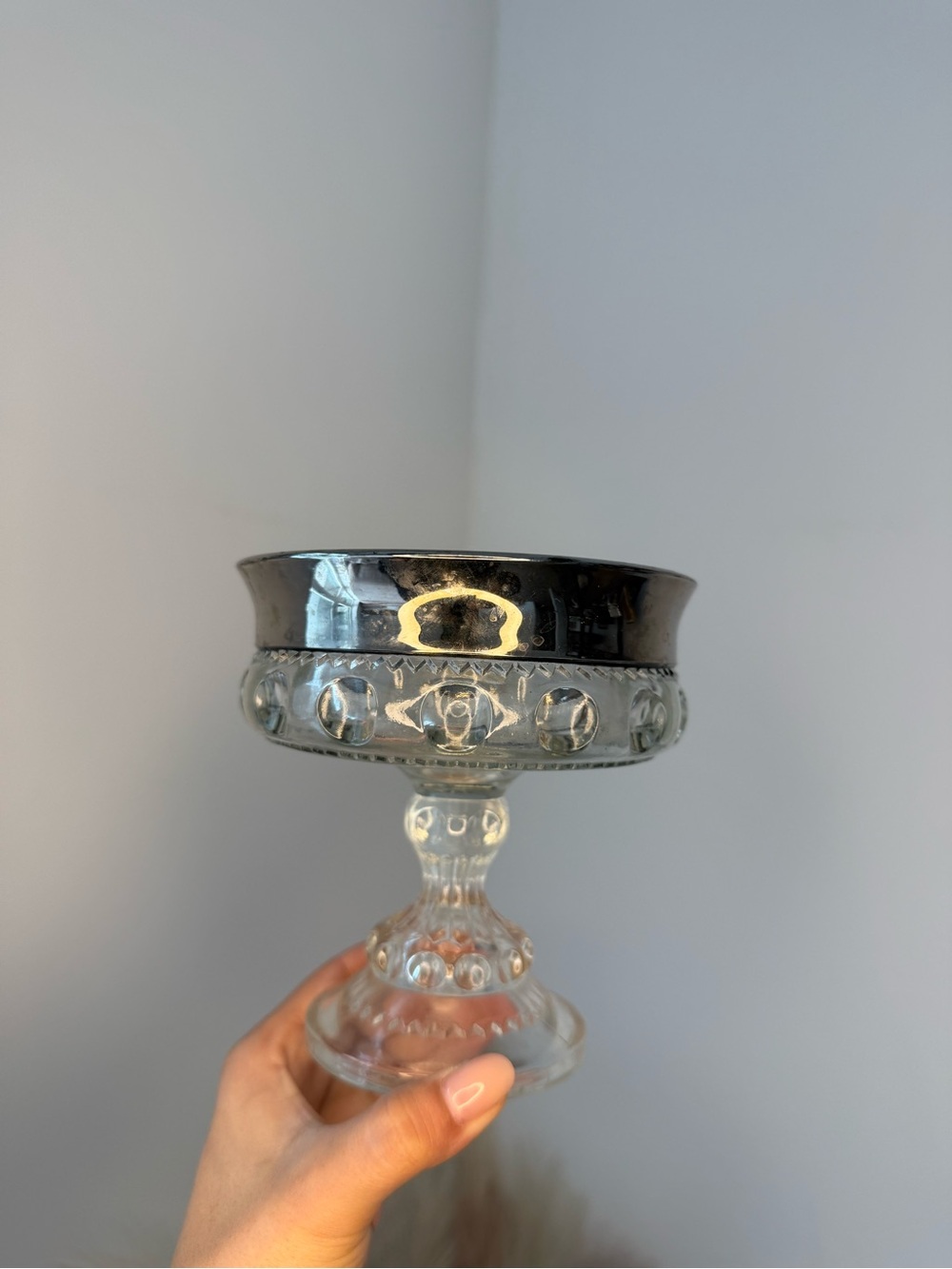 Indiana Glass Kings Crown Compote Dish